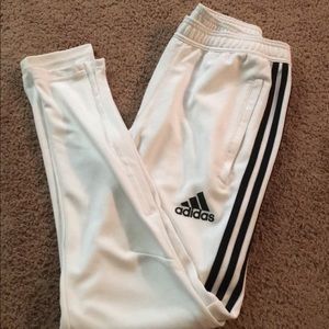 nwot adidas white joggers